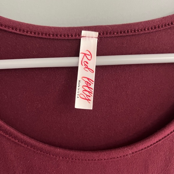 NWT Red Lolly Burgundy Dress - Picture 2 of 5